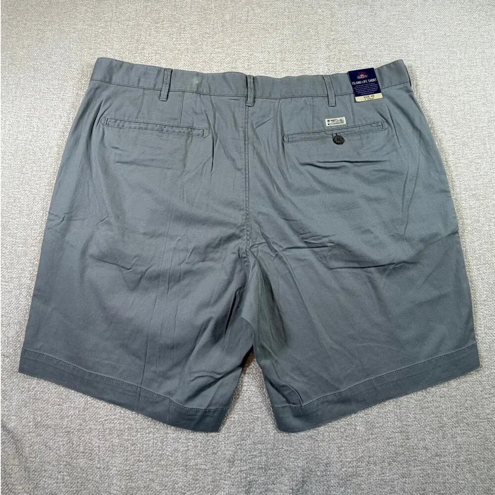 Faherty Men's 40 Gray Island Life 8 Inch Inseam Stretch Casual Shorts NWT Beach